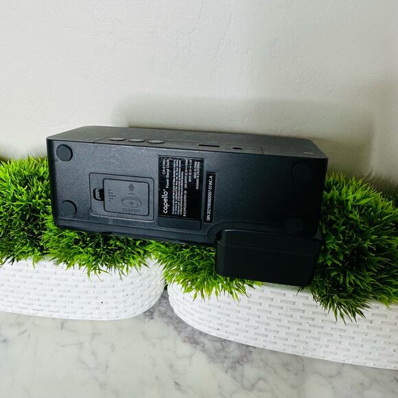 Capello Power Stand Alarm Table Clock Black - Picture 4 of 5
